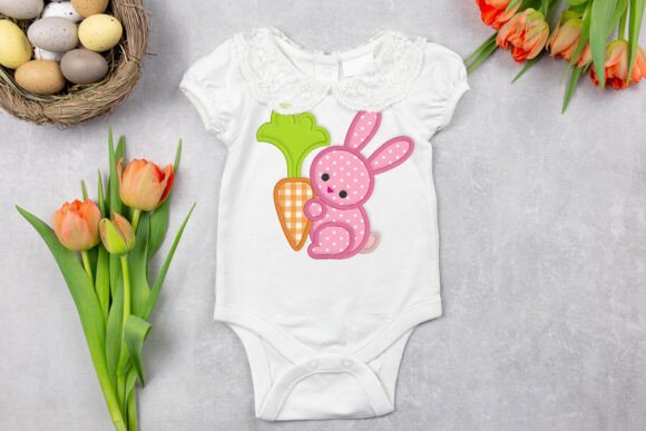 Bunny Holding Carrot Applique Review