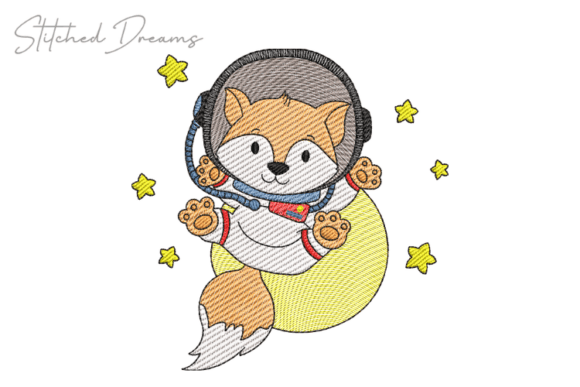 Fox in Space Embroidery Design: A Craft Fair Review