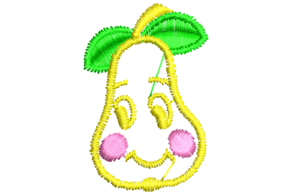 Review: Cute Cartoon Pear Embroidery Design for Craft Fairs