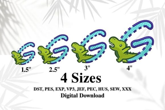 Review: Cute Dinosaur Embroidery Alphabet G