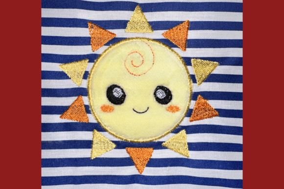 Review: Cute Sun Machine Embroidery Applique for Summer