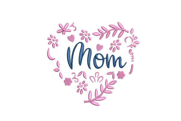 Review: Floral Heart Mom Embroidery Design for Craft Fairs