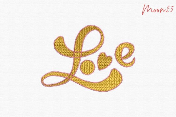 Review: Golden Love Script Heart Embroidery for Holiday Sales