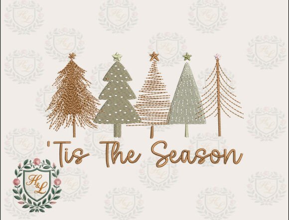 Review: Rustic Christmas Trees Embroidery Files for Boutiques