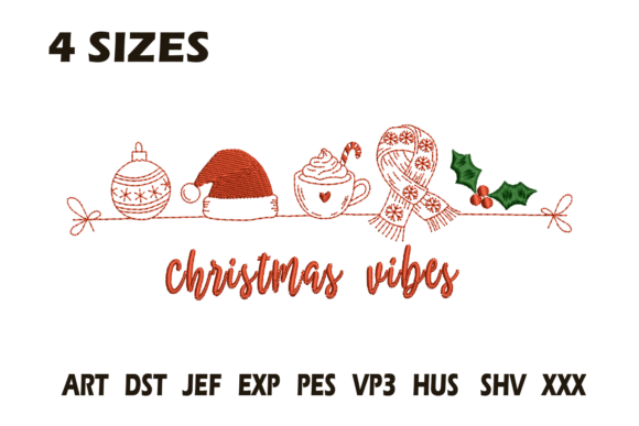 Reviewing Christmas Vibes Redwork for Craft Fairs