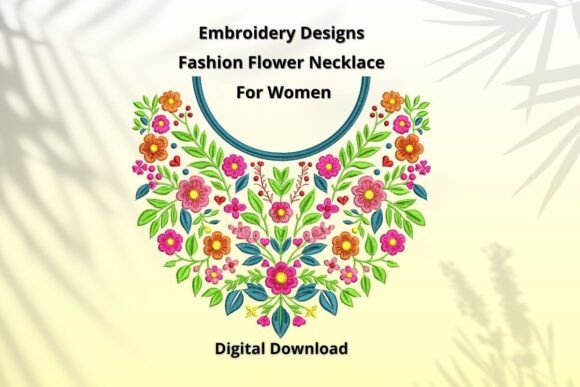 Reviewing Embroidery Designs Flower Necklace for Real Projects