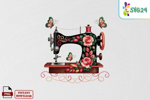 Reviewing Floral Vintage Sewing Machine Embroidery