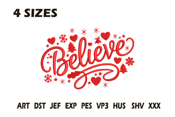 Reviewing the Believe Christmas Embroidery Design